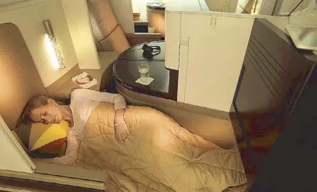  ??  ?? Only the best: The Business Class studio on Etihad Airways