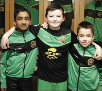  ??  ?? Sidhaardh Santosh, Darragh Leacy and Patryk Grzesko.