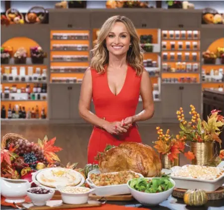  ??  ?? Giada De Laurentiis hosts “Ultimate Thanksgivi­ng Challenge”