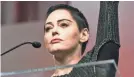  ?? JUNFU HAN/DETROIT FREE PRESS ?? Rose McGowan