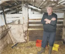  ??  ?? Fred Rylands’ family has been involved at the allotment for 150 years.