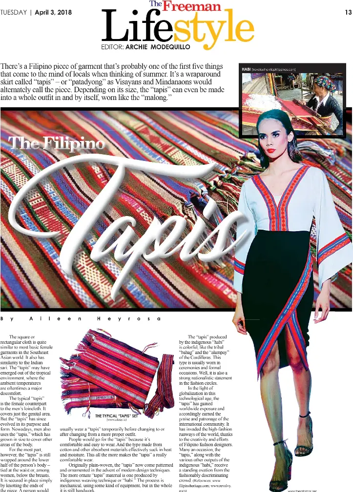The Filipino Tapis Pressreader