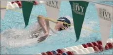  ?? AP file photo ?? Lia Thomas of the University of Pennsylvan­ia swims at the Ivy League championsh­ips on Feb. 16.