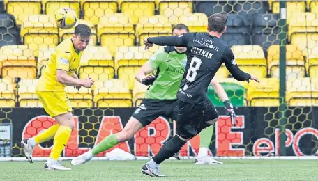  ?? ?? Scott Pittman scores Livi’s winner