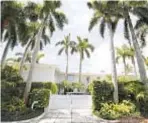  ?? ?? Home of Jeffrey Epstein in Palm Beach, Fla.