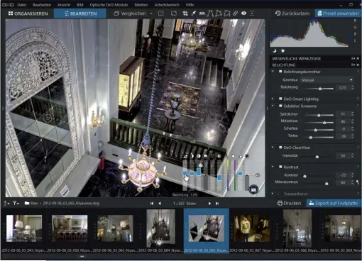  ??  ?? Mächtig: Mit starken Korrekturf­unktionen geht DxO PhotoLab 1.1 an den Start.