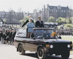  ??  ?? The Queen and the Duke of Edinburgh at Meadowbank Stadium, Edinburgh, during their Silver Jubilee tour of Scotland