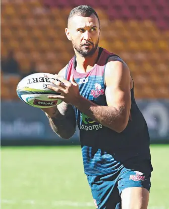  ??  ?? Quade Cooper is no longer wanted at the Queensland Reds and could move to rugby league.