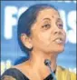  ?? PTI ?? FM Nirmala Sitharaman in New Delhi on Wednesday.