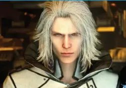  ??  ?? Above White-haired Ravus is brother to Noctis’ betrothed, and has a major axe to grind with his family…