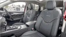  ?? (Courtesy pics) ?? sporty seats of the Haval Jolion.