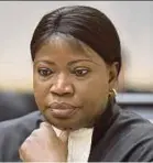  ??  ?? Fatou Bensouda