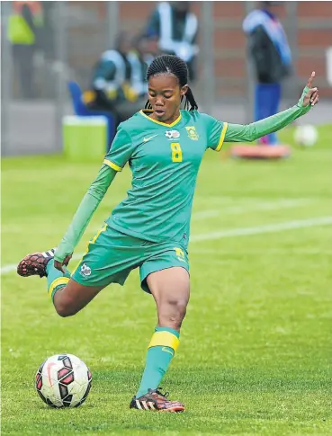  ?? Picture: Gallo Images ?? Linda Motlhalo wants Banyana to qualify for the Fifa Women’s World Cup in France in June next year.