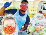  ?? Picture: INSTAGRAM/KOLISI FOUNDATION ?? PAYING IT FORWARD: Siya Kolisi and wife, Rachel, drop off food parcels in Zwide, where the Springbok captain and Rugby World Cup hero grew up