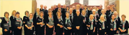  ??  ?? A capacity audience at Christ Church, Mountsorre­l, was treated to a delightful mixture of love songs, folk songs and pop songs in the Charnwood Voices’ Ticket to Ride concert. Pictured is Charnwood Voices.