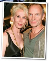  ??  ?? Moving: Sting and wife Trudie Styler