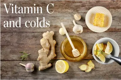  ?? CHERNETSKA­YA DREAMSTIME ?? Honey, garlic, ginger and other natural cold remedies may make you feel better, but they’re likely just treating the symptoms.