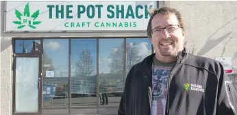  ?? LIAM RICHARDS ?? Geoff Conn is owner of The Pot Shack. He says that the heavy focus will be on craft cannabis.