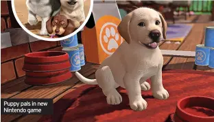  ?? ?? Puppy pals in new Nintendo game