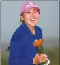  ?? AP ?? Kim In-kyung poses with the trophy after winning the Women’s British Open on Sunday.