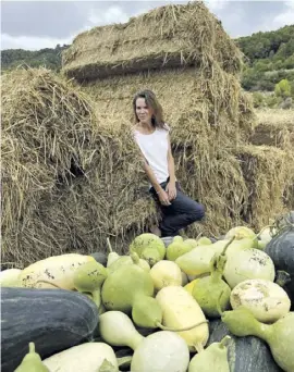  ?? Foto: Daniel Castillo ?? Auf einer Finca in Oliva soll das Stroh aus Pego dem Gemüse beim Wachsen helfen.