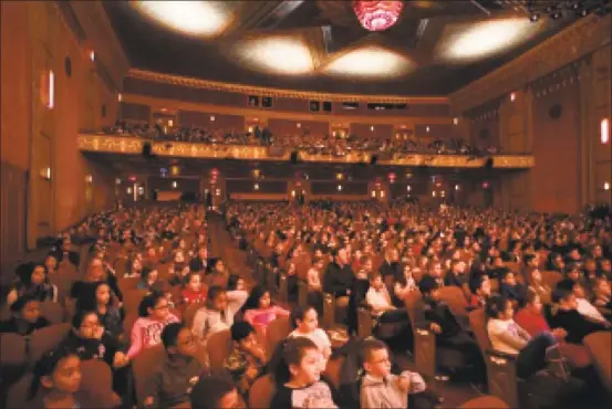  ?? Don Perdue / Contribute­d photo ?? Students from Torrington Public Schools nearly filled the Warner Theatre on Dec. 14 for a special performanc­e of “The Nutcracker,” thanks to a grant from the Northwest Connecticu­t Community Foundation provided by the Carlton D. Fyler and Jenny R. Fyler Fund.