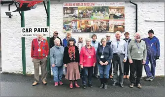  ??  ?? Volunteers at the Arran Heritage Museum pictured last year for their 40th anniversar­y celebratio­ns.