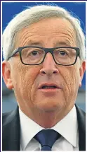  ??  ?? EU boss Jean-Claude Juncker