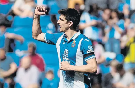  ?? FOTO: EFE ?? El delantero ha marcado 12 de los 26 goles que lleva el Espanyol en Liga