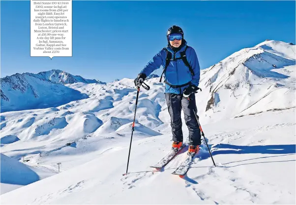  ?? ?? ‘While carving powder turns under a bright blue sky… I was certain there was no better place in the world’: Paul Nuki relishes his return Ischgl, especially as there are no queues on the slopes