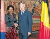  ??  ?? Internatio­nal Relations Minister Maite Nkoana-Mashabane and Belgian Deputy Prime Minister Didier Reynders.