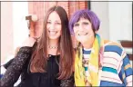  ?? Jami LaRue / Contribute­d photo ?? North Haven teen Zoey LoPresti, left, sits with U.S. Rep. Rosa DeLauro, D-3, at an event celebratin­g LoPresti’s win in the 2021 Congressio­nal Art Award. The event was held this summer at the New Haven Free Public Library, according to DeLauro’s office.