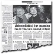  ??  ?? Al «Corriere» Le parole — nel 2004 — di Luciano Violante, allora capogruppo Ds alla Camera, contro la dottrina Mitterrand applicata a Battisti