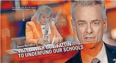  ?? [SCREENSHOT/ VIMEO] ?? A television ad funded by Independen­ce USA PAC attempts to tie U.S. Rep. Steve Russell to Gov. Mary Fallin.