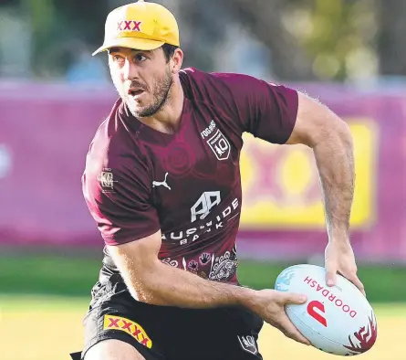  ?? Photo: Bradley Kanaris/Getty Images ?? Ben Hunt is a possible halves option for Queensland given Cameron Munster is unavailabl­e because of Covid.