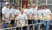  ??  ?? This is one of six BHGRE Gary Greene teams that recently did hands-on restoratio­n work at six homes in Houston’s Independen­ce Heights.