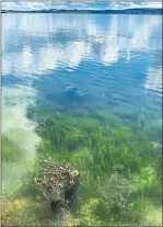  ??  ?? Firth of Clyde looks crystal clear near Helensburg­h last week