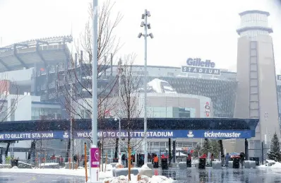  ?? AP ?? Gillette Stadium prior to an NFL football game, Sunday, January 7, 2024, in Foxborough.