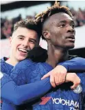  ??  ?? YOuNg guNS Mason Mount and Tammy Abraham are key players