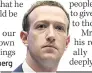  ??  ?? CONTROVERS­Y Mark Zuckerberg