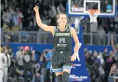  ?? PAUL BEATY/AP ?? Allie Quigley, who was a major contributo­r in Game 4 of the WNBA Finals, is about to become an unrestrict­ed free agent.