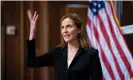  ?? Reuters ?? Amy Coney Barrett, Donald Trump’s third appointed to the supreme court, tilted the panel even further to the right. Photograph:
