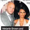  ??  ?? Melanie Brown and then husband Stephen Belafonte in 2008