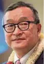  ??  ?? Sam Rainsy