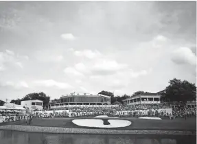  ?? MICHAEL REAVES/GETTY IMAGES ?? A general view of the 18th green during the final round of last year’s Charles Schwab Challenge at Colonial Country Club.