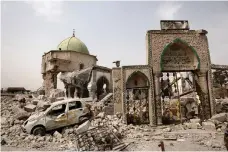  ?? Levison Wood ?? Collateral damage resulted in the destructio­n of historic Al Nuri mosque in Mosul