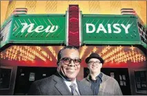  ?? JIM WEBER/THE COMMERCIAL APPEAL ?? Developers J.W. Gibson (left) and Steve Adelman have signed an agreement with promoter Disco Donnie Presents to produce electronic dance music events at the New Daisy Theater and The Palace on Beale.