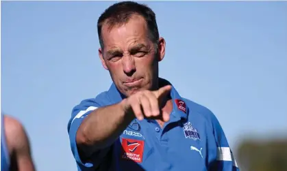  ?? Morgan Hancock/Getty Images ?? Alastair Clarkson apologised for a clash with a female journalist on 1 February but has defended his role in the incident. Photograph: