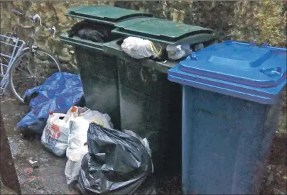  ??  ?? Four homes in Glencruitt­en Road were having to share two small bins – until The Oban Times was contacted.