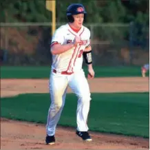  ?? File-LARRY GREESON / For the Calhoun Times ?? Sonoravill­e’s Tyler Lyles runs the bases during a game earlier this season.